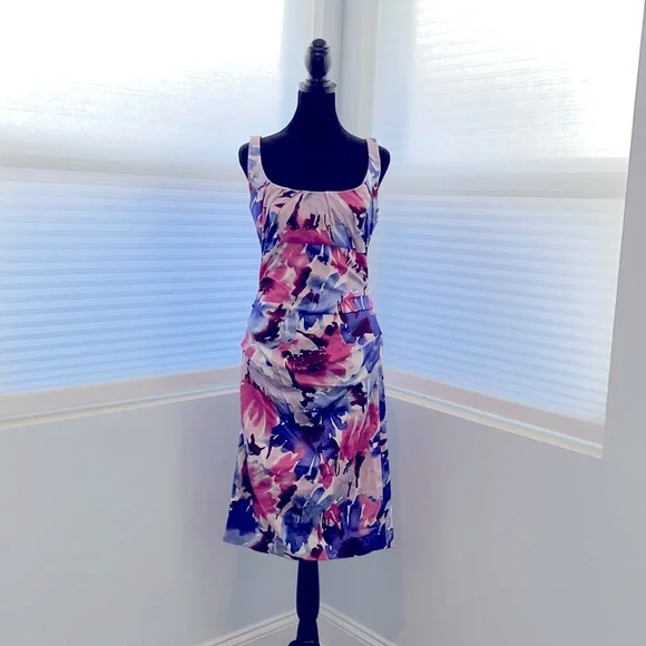 suzi chin for maggy boutique purple dress Suzi Chin for Maggy Boutique Purple Grape Sheath Midi Dress 8 Stretch  Sleeveless